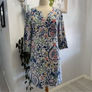 Boden Paisley Print Linen‎ Dress